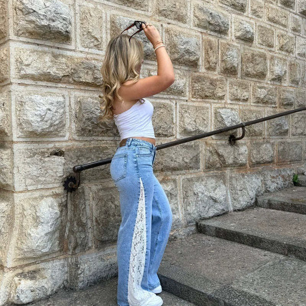 The Viral Lace BBL Jeans - 50% Off Today Only 🍑