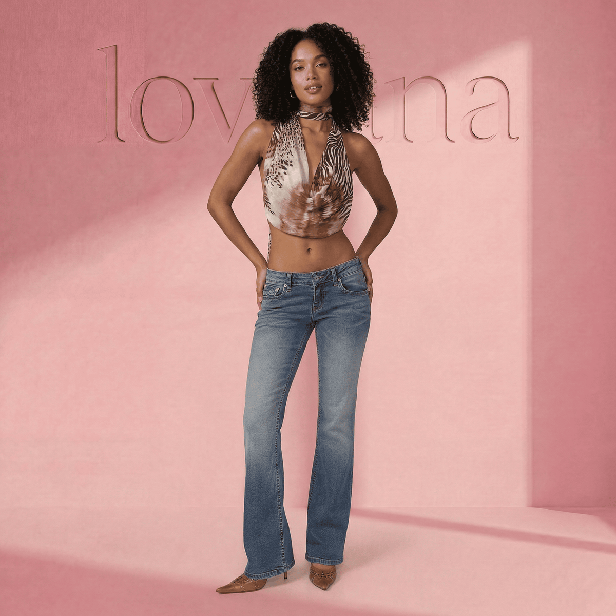 Get 50% Off On The Lovaana Rise Flare Jeans 💕